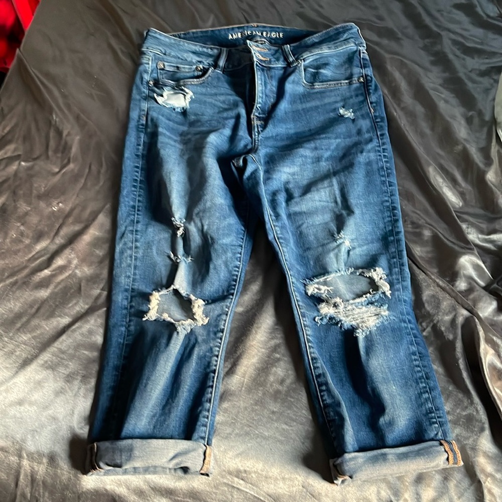 American Eagle ripped jeans